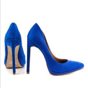 ALDO Kristina Blue Snakeskin Print Pumps